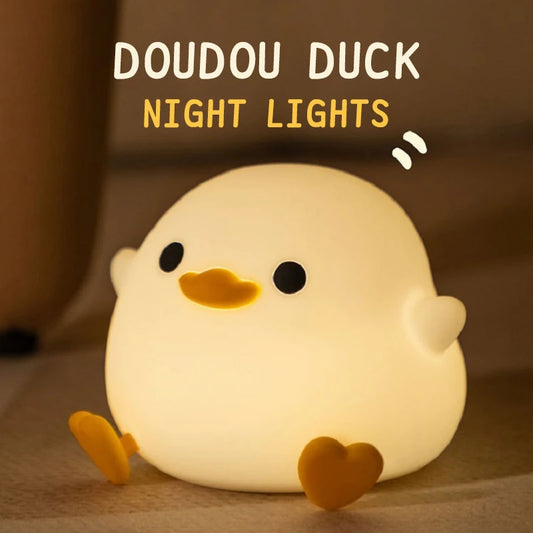 1pc Doudou Duck night light silicone lamp